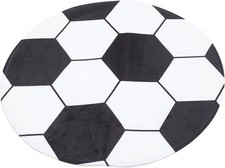 Milisten Soccer Rug Round Kids