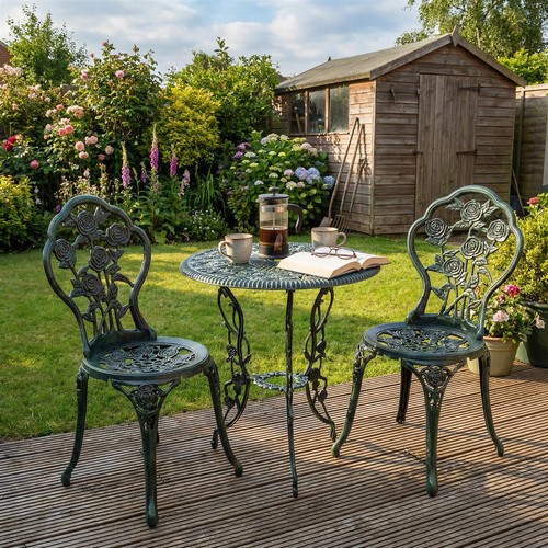 Green bistro set garden - set,