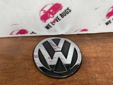 VW BEETLE BONNET BADGE CHROME AND BLACK RUBBER 1C0853617B