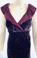 Vintage 1990s Voyage Invest In The Original Velvet Leopard Satin Cocktail Dress
