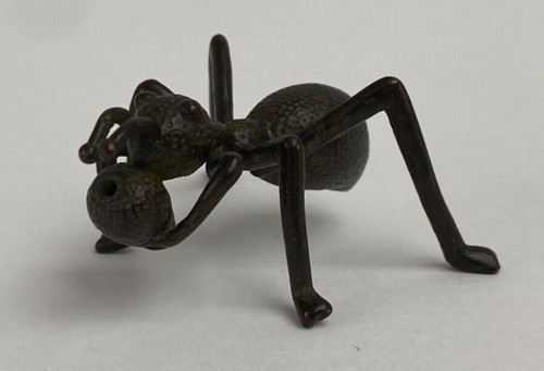 Japanese bronze signed okimono - bronze,