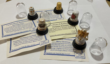 Christmas Selection, 5 Thimbles, with C O A’s. Supplied with New Domes.