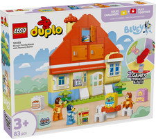 Lego Duplo Bluey 10459 Bluey's Family House with Memory Game Ages 3+