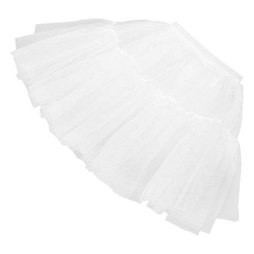 White hoopless petticoat - white,