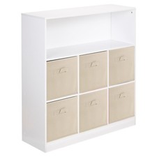 Wooden Wide 7 Cubed Cupboard
