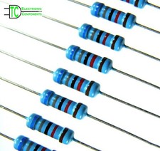 1/2W Metal Film Resistors 1% tolerance 0.1 ohm to 10M ohm available 10 pack