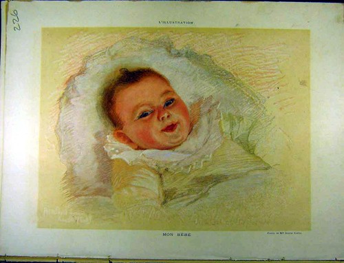 Original old antique print - original,