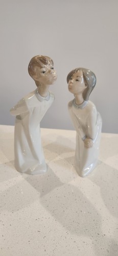 Vintage lladro boy girl - boy, &
