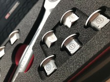 Facom 464.J1APB Socket Wrench Spanner Inserts Tool Set 8mm - 19mm + Case