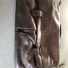 Men Brown Leather Briefcase