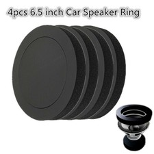 4x Car Speaker Ring Bass Door Trim Set Sound Insulation Cotton Auto Accessories