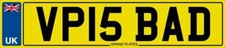 NUMBER PLATE VP INITIALS VP15