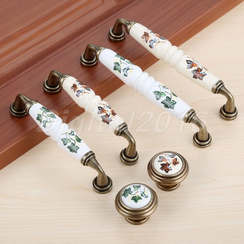 Antique ceramic door pull - antique,