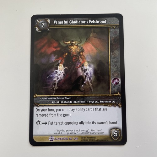 Wow tcg epic vengeful - wow,