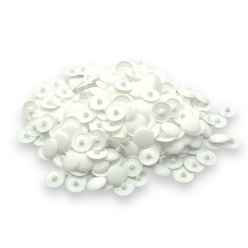 Screw cover caps cream - screw, white