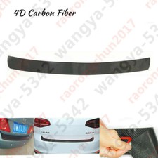 Universal Car Rear Bumper Trunk Tail rotect Decal Sticker Carbon Fiber 4D VS 3D
