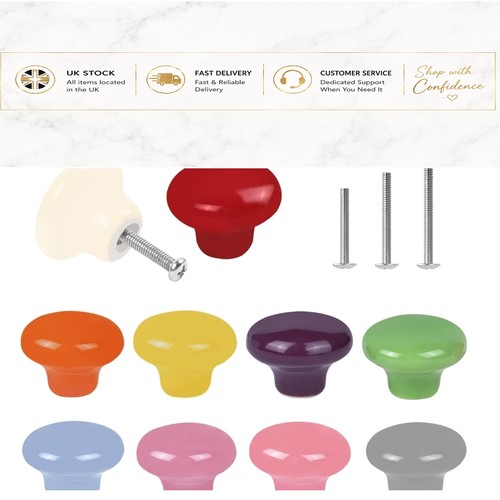 Vibrant round ceramic drawer - vibrant,