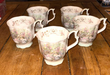 5 x Royal Doulton Brambly Hedge Summer Mugs / Beakers