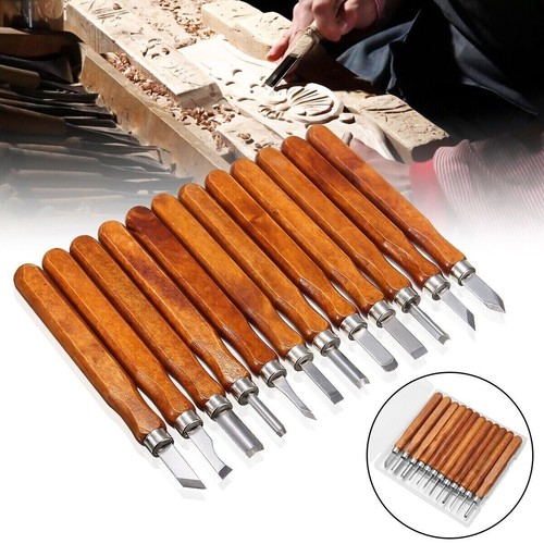 12pcs wood carving - carving, knife