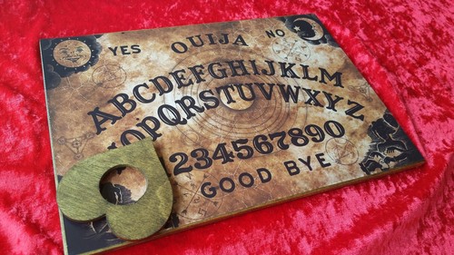 Wooden ouija board - wooden, dark