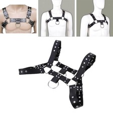Men Leather Chest Straps Body