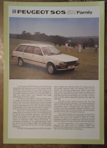 Peugeot 505 family - family, estate