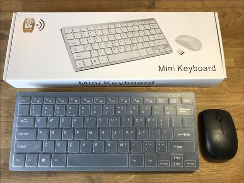 Black wireless small keyboard - black,