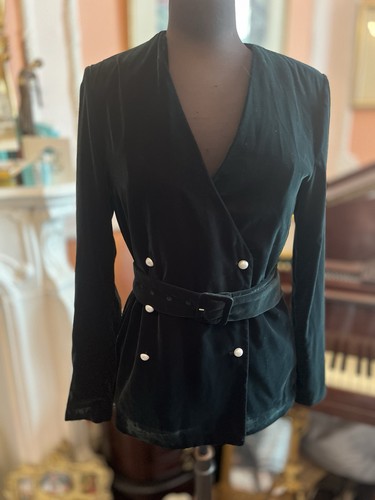 Zara dark green velvet - zara,