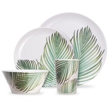 16Pc Melamine Dinnerware Set
