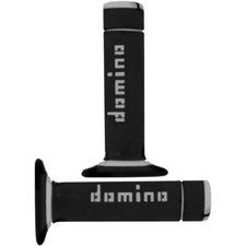 2 GREY CROSS DOMINO KNOBS FOR