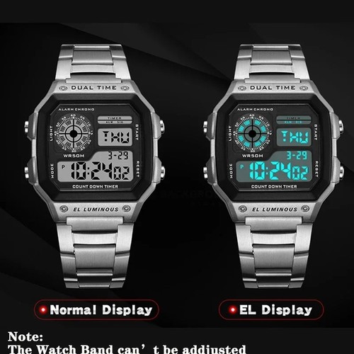 Mens led digital sports watch - led,