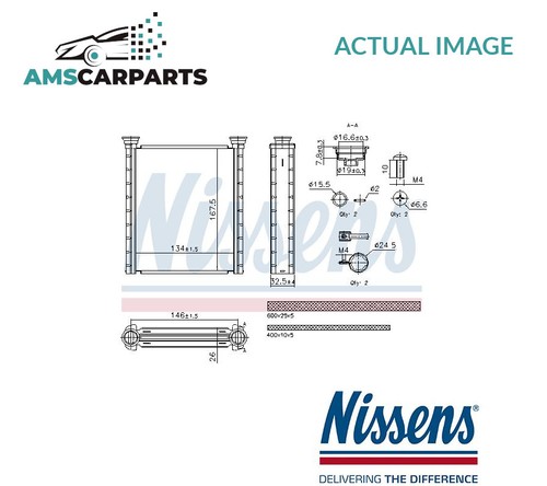 Heater radiator exchanger - radiator, lhd