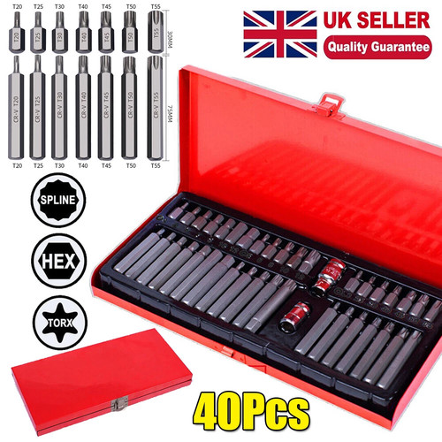 40pc hex torx star spline - hex,
