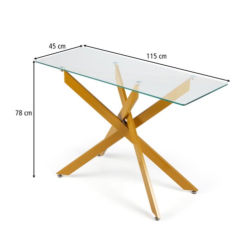 Glass console table modern - console,