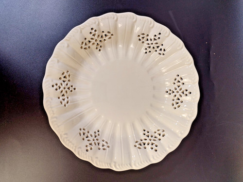 Royal creamware pierced fruit - royal,