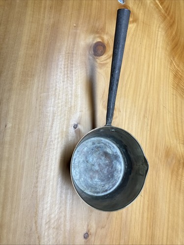 Antique brass jam pan with - antique,