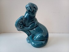 Poole Pottery Blue Glaze Otter