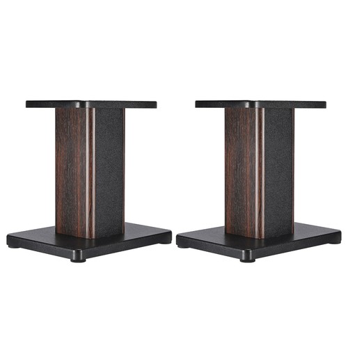 Wood grain speaker stands - wood,