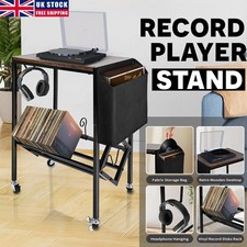 Record Player Stand with Vinyl Storage Record Cabinet for Vinyls Media Stereo UK