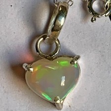 FIRE OPAL 9.5CT HEART  IN 925
