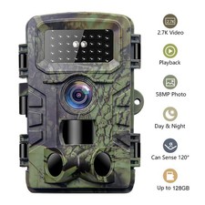 58MP Wildlife Trail Camera 4K 1080P Game Night Vision Outdoor Motion Hunting Cam