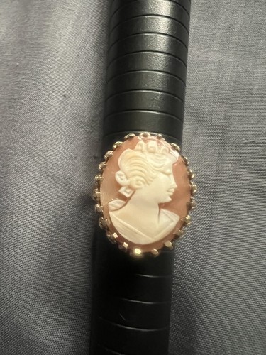 Large cameo ladies ring 10k - large,