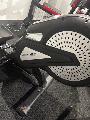 Roger black rowing machine - black,