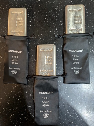 Metalor 1kilo silver bar - metalor,