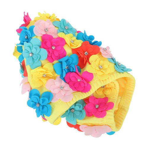 Ladies flower swimming cap - ladies,