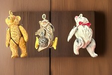 Hantel Pewter Miniature Figurine Steiff Teddy Bear Animal Lot NO RESERVE DS50