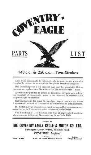 Coventry eagle book - eagle,