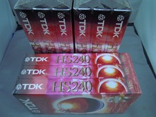9 x TDK HS240 VHS Cassette