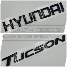 Fits Hyundai Tucson New Style Badge For Rear Boot Gloss Black OEM+