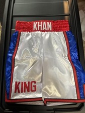 AMIR KING KHAN CUSTOM BOXING TRUNKS SHORTS CHAMPION LOOK